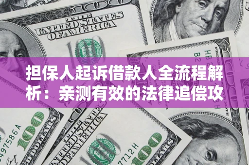 济南担保人起诉借款人全流程解析：亲测有效的法律追偿攻略
