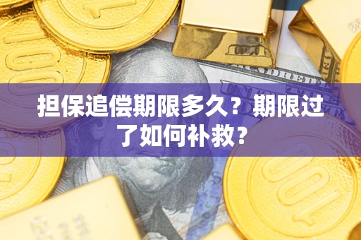 济南担保追偿期限多久？期限过了如何补救？