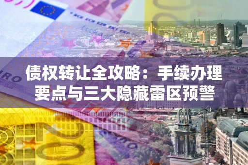 济南债权转让全攻略：手续办理要点与三大隐藏雷区预警